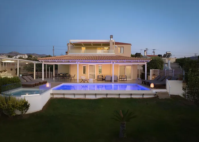 Alba Bianca Villa, Family Retreat With Heated Pool By Thinkvilla Chersonissos